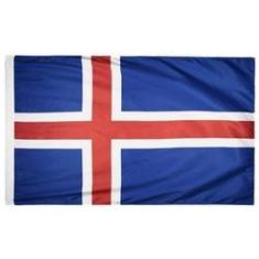Imagem de Bandeira Islândia 1,50x0,90mt Dupla Face