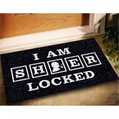 Imagem de Tapete Capacho I Am Sher Locked 60X40 Sherlock Holmes Casa
