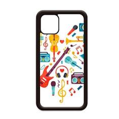 Imagem de Capa de guitarra com estampa de coração para iPhone 11 Pro Max para Apple Mobile Case