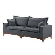 Imagem de Sofá 4 Lugares Living M-47 Veludo Martins Grafite