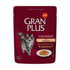 Imagem de Ração Úmida Sachê Granplus Para Gatos Castrados Sabor Frango 85G - Gra