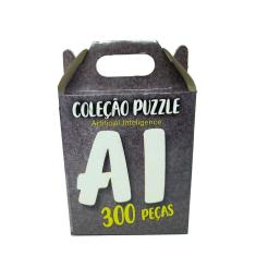 Imagem de Quebra-Cabeça Pássaro Colorido 300 Peças Coleção AI 40x29cm