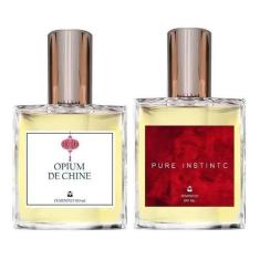 Imagem de Kit Perfumes Opium Chine + Pure Instinct + Brinco - Essência Do Brasil