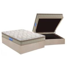 Imagem de Conjunto Box Baú Casal: Colchão Espuma Probel D45 Guarda Costas Pillow