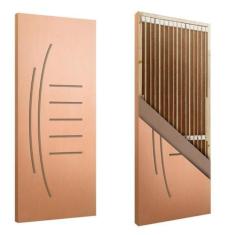 Imagem de Porta Sarrafeada Frisada HDF de Eucalipto Friso 12 - JB Paes