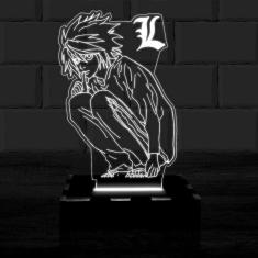 Imagem de Luminária Led 3D Death Note L Abajur