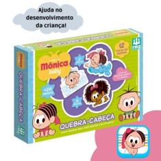 Imagem de Quebra Cabeça Pedagôgico Turma Da Mônica Em Madeira Nig 0796