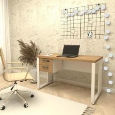 Imagem de Escrivaninha Com Gaveteiro Suspenso 120cm F5 Office - F5 Office G