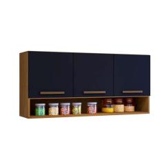 Imagem de Armário Aéreo De Cozinha 3 Portas Plus Com Nicho Arte Móveis