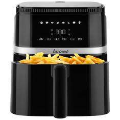 Imagem de Air Fryer 5L com 8 Funções de Cozimento, Painel Digital, Cesto Antiaderente e Lavável na Máquina de Lavar Louça, 110V 1500W, Larinest AF501, Preta