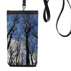 Imagem de Céu Azul Verde Florestal Ciência Natureza Cenário Carteira para celular Bolso Preto