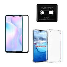 Imagem de Capa Case Anti Impactos Compatível Xiaomi Redmi 9A + Película Vidro 3d 9d + Película Câmera Lente