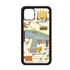 Imagem de Capa Vintage Singapura Landmark para iPhone 12 Pro Max para Apple Mini Mobile Case Shell