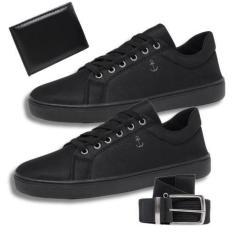 Imagem de Tênis Masculino Casual Resistente + Cinto e Carteira Social - Bless Ac