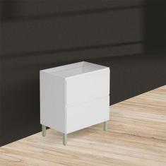 Imagem de Balcão Para Pia Ambiente Art 80cm Branco Ártico  Kits Paraná