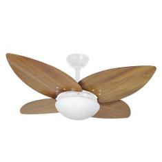 Imagem de Ventilador De Teto Infinity Lótus Branco 4 Pás Freijó 220V+Controle 10