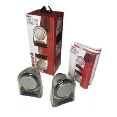 Imagem de Caixa De Som Dupla Led Bluetooth Mts-8890 2X3W Tomate