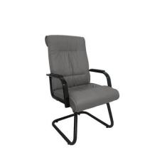 Imagem de Cadeira Interlocutor Para Escritório Linha Itália Cinza - Design Offic