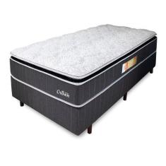 Imagem de Cama Box + Colchão Solteiro Relaflex Crown Mola Ensacada 88x188x28cm