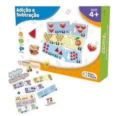 Imagem de Brinquedo Pedagógico Jogo Educativo Adição E Subtração