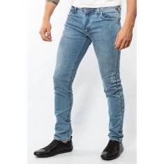 Imagem de Calca Lapidario Masculina Jeans Marina Five Slim Fit