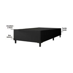 Imagem de Cama Box Solteiro 0,88M E 38cm De Altura Suede Prince Preto