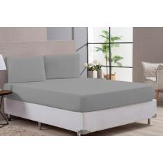 Imagem de Jogo De Cama Lençol Casal Padrão Azul 80% Algodão 3 Peças - Brucebaby