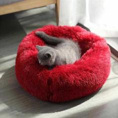 Imagem de KAIJIE Cama ortopédica para cães, confortável, cama redonda para cães e filhotes, ultra macia, lavável, para cães e gatos, diâmetro de 50 cm
