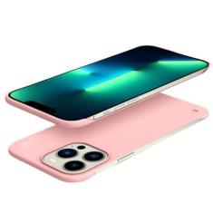 Imagem de Capa de telefone rígida ultrafina sem moldura para PC à prova de choque para iPhone 14 13 12 Mini 11 Pro Max X XR XS SE 2022 7 8 Plus Capa traseira fina, rosa, para iPhone 13Pro