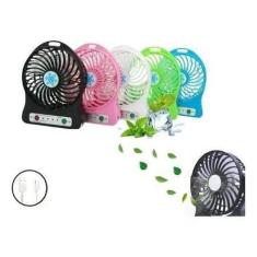 Imagem de Mini Ventilador Escritorio Portátil Pequeno Recarregável 3 Velocidades