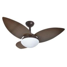 Imagem de Ventilador De Teto Infinity Lótus Marrom 3 Pás Uv Tabaco 110V+Controle