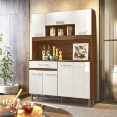 Imagem de Armário Cozinha 7 Portas 1 Gaveta Magazin 120 - Nicioli