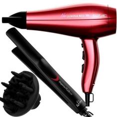 Imagem de Secador De Cabelo Gama Italy New Lumina Red 2200w Ions Motor Ac Profis