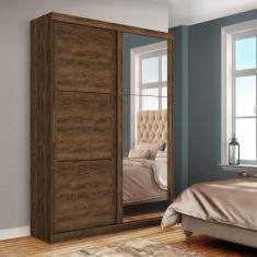 Imagem de Guarda Roupa Casal Prático Com Espelho Jacaranda - Village Móveis