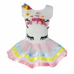 Imagem de Fantasia de Unicórnio Vestido Infantil Com Tiara - Fantasias Carol CM,
