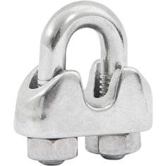Imagem de Clips para cabo de aço 1/8" leve inox - Vonder