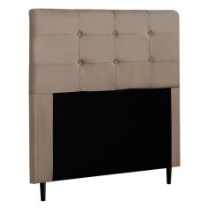 Imagem de Cabeceira Cama Box Casal Luna 140cm Suede Bege