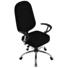 Imagem de Cadeira Para Escritório Presidente Gomada Linha Blenda Preto
