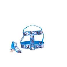 Imagem de Kit Guia Com Peitoral 40mm Xadrez Ul Tam 11 (82cm-103cm) - Nica Pet