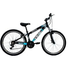 Imagem de Bicicleta TUFF25 Freeride Aro 26 V-Brake 21 Velocidades Cambios Shimano Preto/Azul - Vikingx - VKV.PA