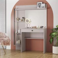 Imagem de Penteadeira Camarim Encanto com 1 Gavetas e com Espelho - JCM Movelaria - Off White