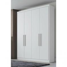 Imagem de Guarda Roupa Solteiro Moderni 4 Portas Branco - Novo Horizonte