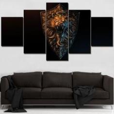 Imagem de Quadro Decorativos Game of Thrones com 5 peças 130x65 1