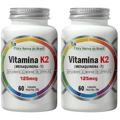 Imagem de Kit 2X Vitamina k2 (Menaquinona-7) 60 cápsulas - Flora Nativa