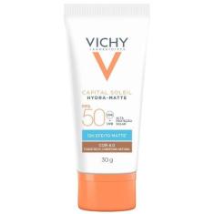 Imagem de Protetor Solar Facial Com Cor Vichy Hydra-Matte Fps50 - 4.0 30G