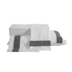 Imagem de Jogo de Lençol Bordado Marrocos 4 Peças Queen Macio Algodão