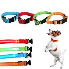 Imagem de Coleira Para Cachorro Pet Com Led Tamanho Pequeno Regulável - Portway