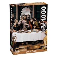 Imagem de Brinquedo Infantil Quebra-Cabeça Puzzle Santa Ceia 1000 Peças Grow - 0
