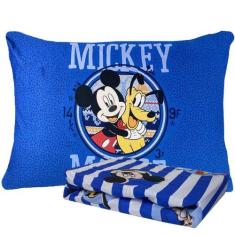 Imagem de Jogo De Lençol Simples Cama Solteiro Disney 2 Peças Infantil Mickey E