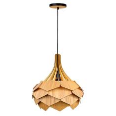 Imagem de Lustre Pendente Em Madeira - Pinho